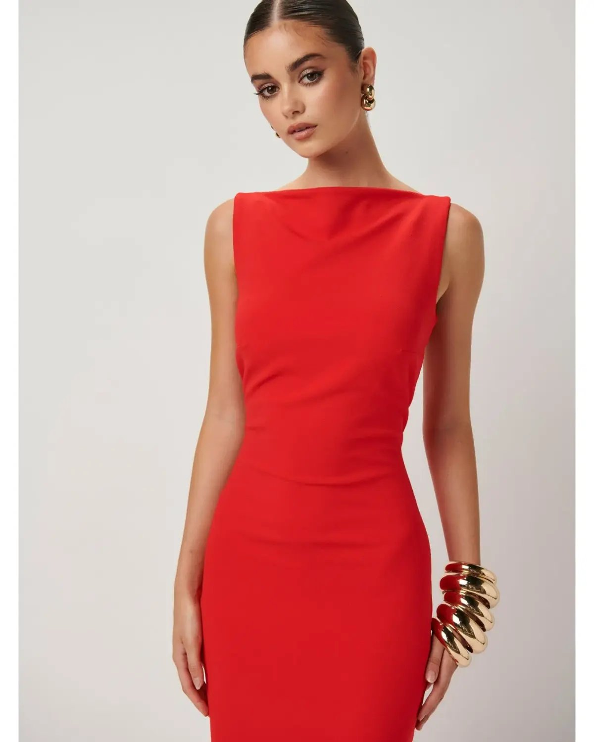 Effie Kats Verona Gown Red Size AU 8 photo 2