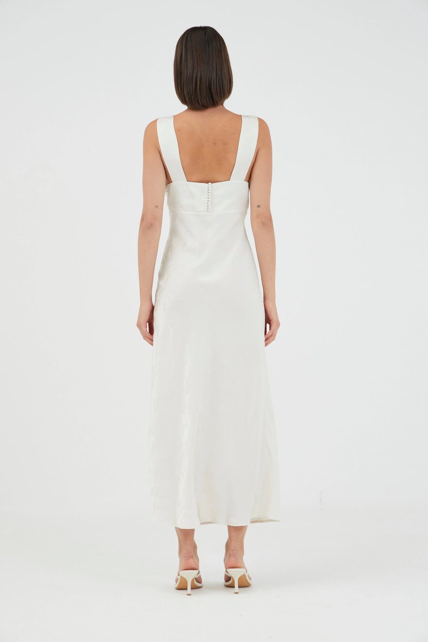 Third Form Oasis Bias Slip Dress | Pearled Ivory photo 3