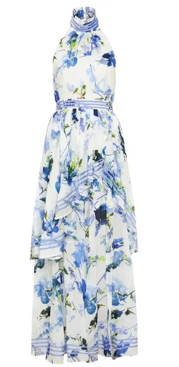 Aje Sienna Maxi Dress Lavenders Provence Floral Size 6 photo 5