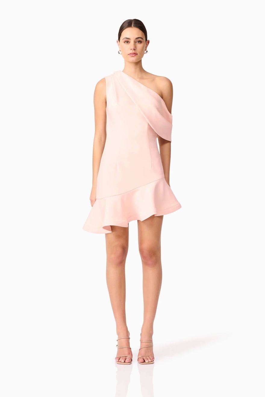 Elliatt Ava Asymmetrical Dress - Soft Pink photo 4