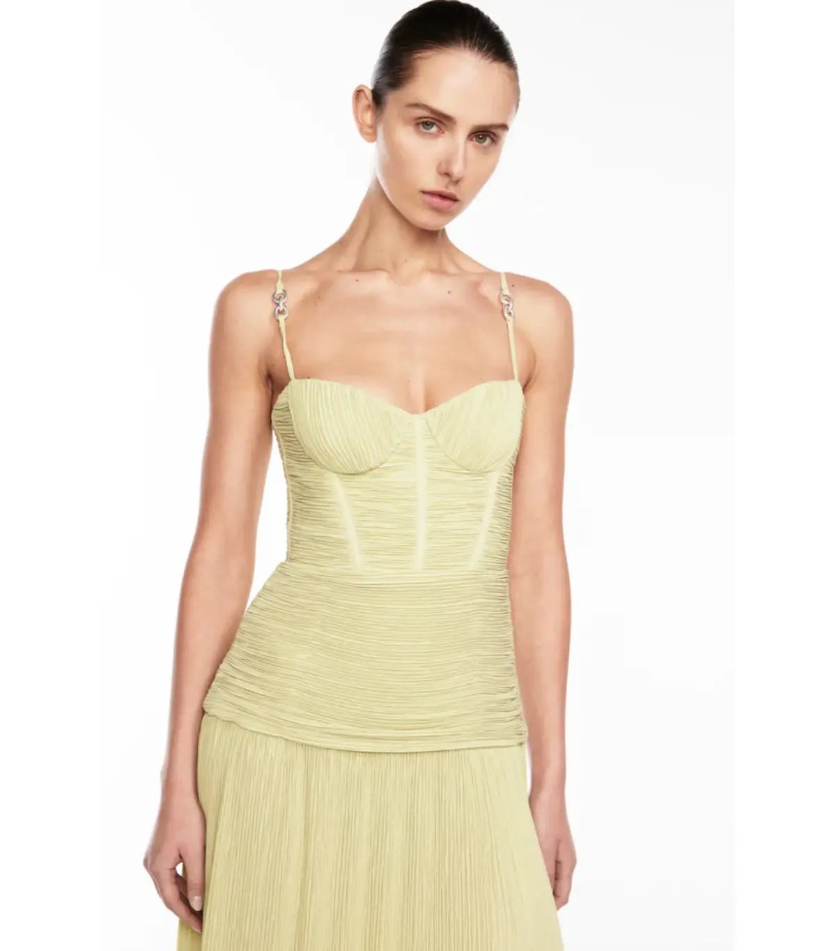 Manning Cartell Double Time Pleat Dress Pistachio Size AU 8 photo 3
