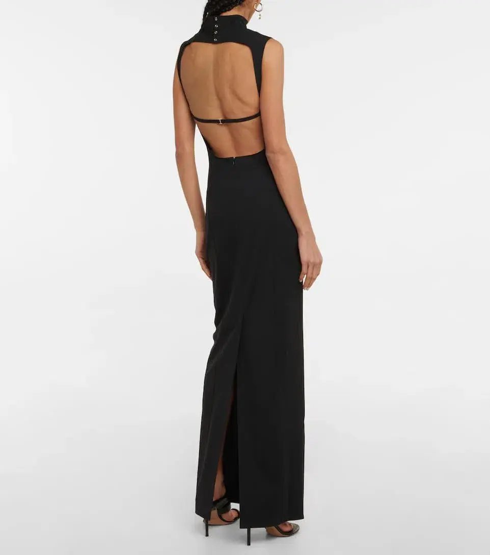 Jacquemus La Robe Palmi Maxi Dress Black Size 38 photo 3
