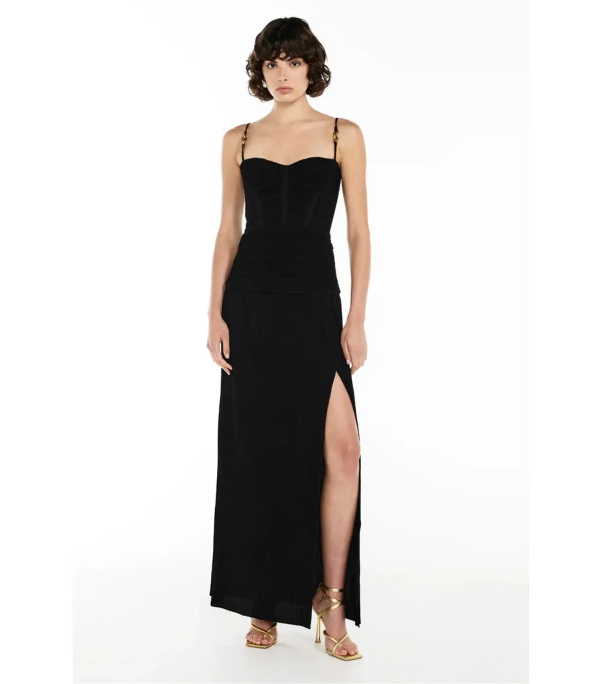 Manning Cartell Double Time Pleat Dress in Black Size AU 6 photo 5