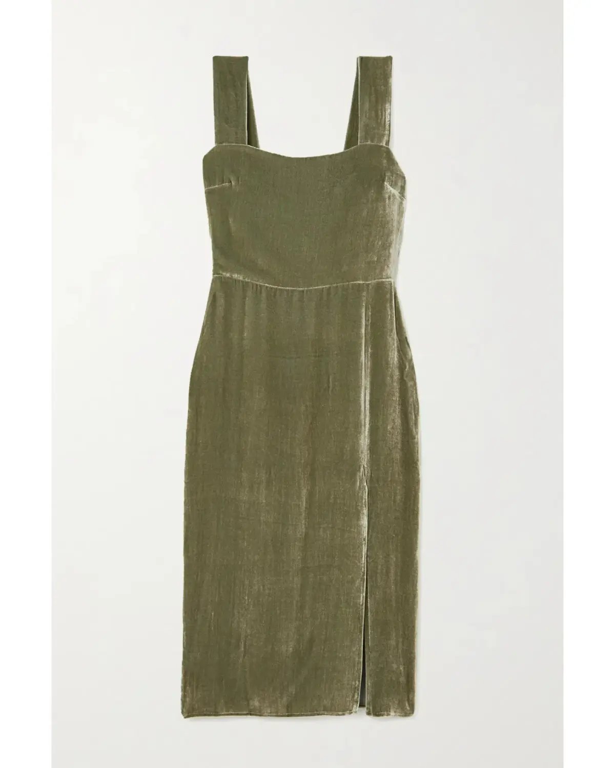 Reformation Velvet Midi Dress Artichoke Size AU 4 photo 3