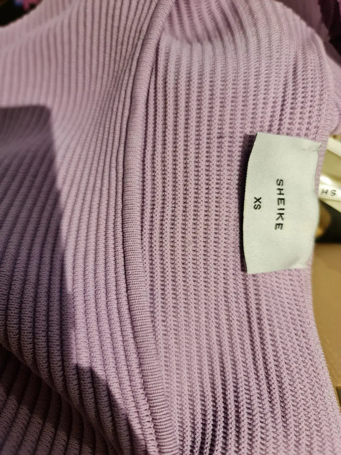Sheike Bonnie Knit Midi Dress Lilac Purple Size 6 photo 6