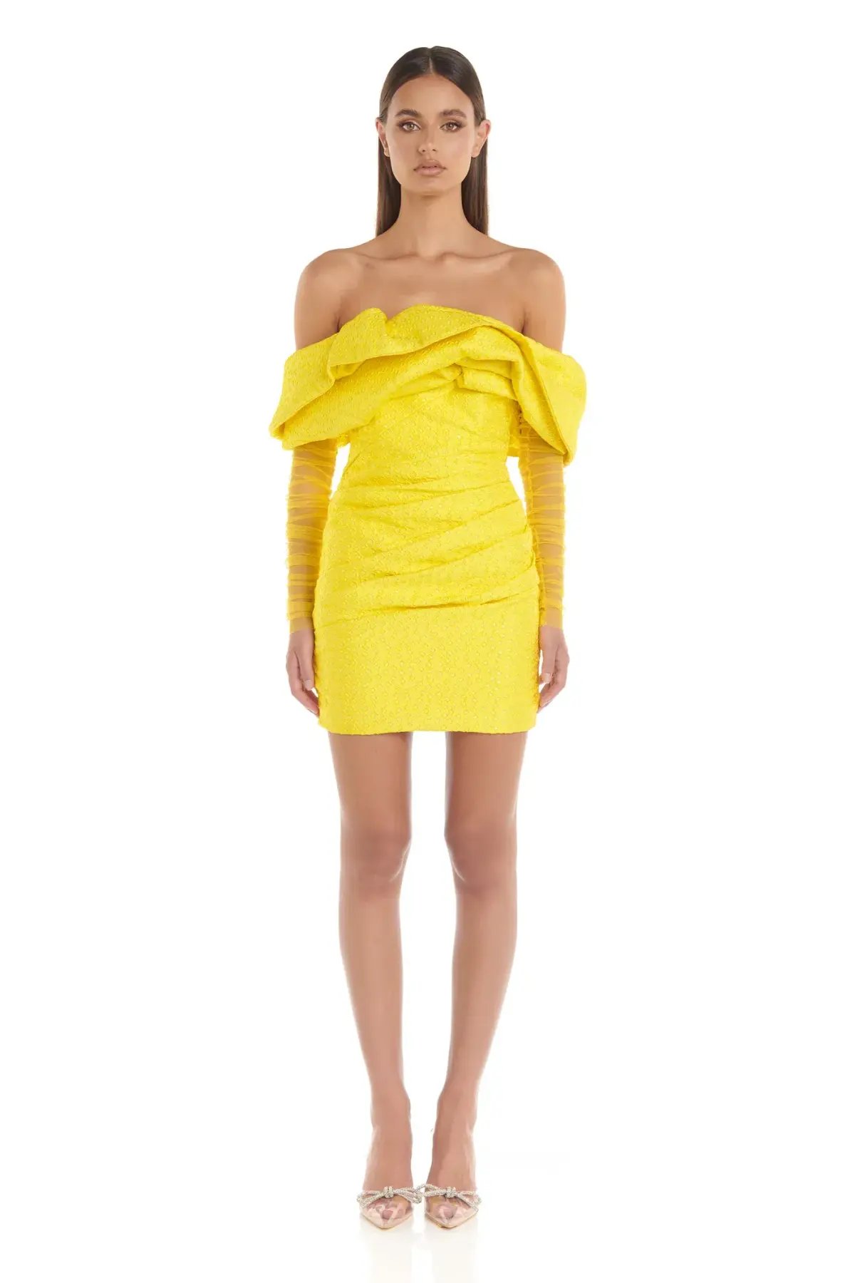 Eliya The Label Oscar Mini Dress Yellow Size 8 / S photo 2