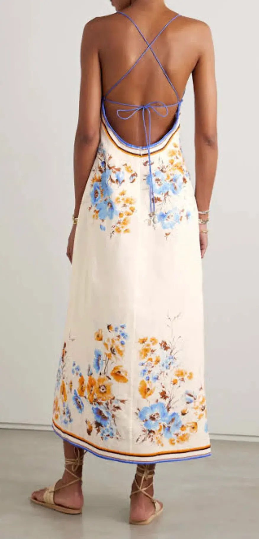 Zimmermann  Halcyon Slip Dress Floral Size 4/AU 16 photo 3