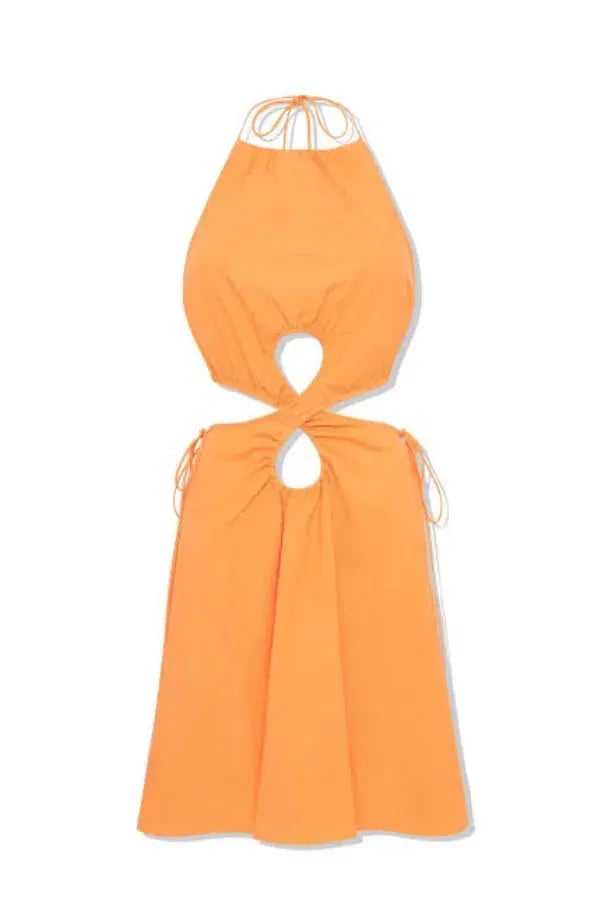 Sir the Label Coppola Mini Dress Papaya Casbah Size 8 photo 4