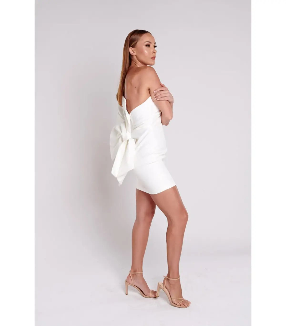 Bianca & Bridgett Maple Mini Dress White Size AU 10 photo 2