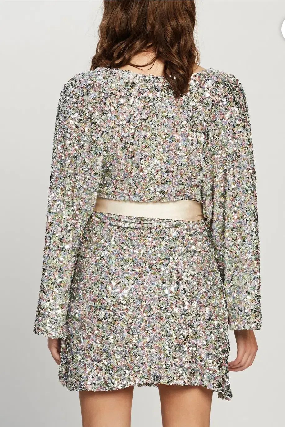 Winona Mingle Long Sleeve Mini Dress Sequin Size XS / Au 6 photo 3