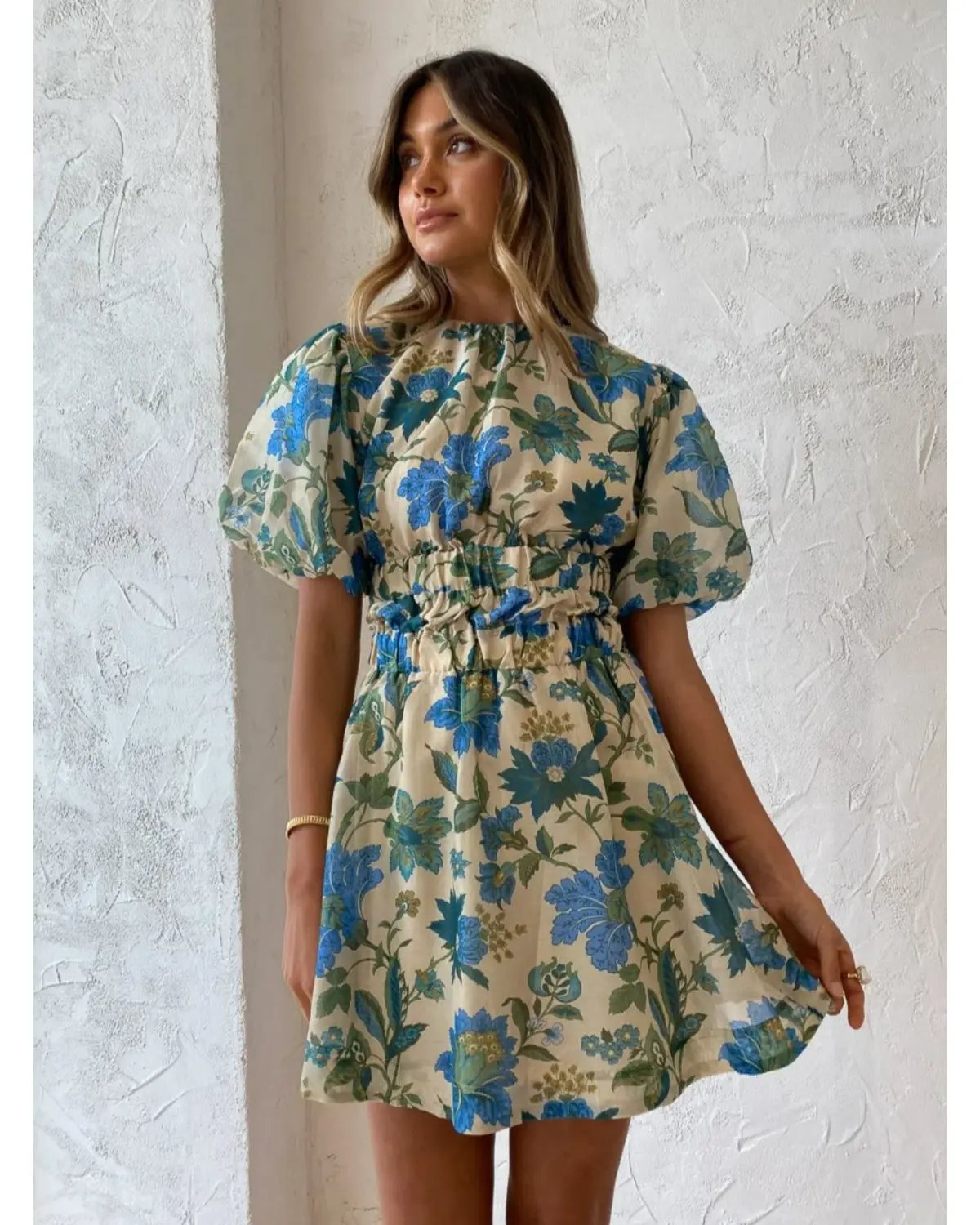 Sir the Label Cecilia Open Back Mini Dress Marguerite Print Size 1 / AU 8 photo 2