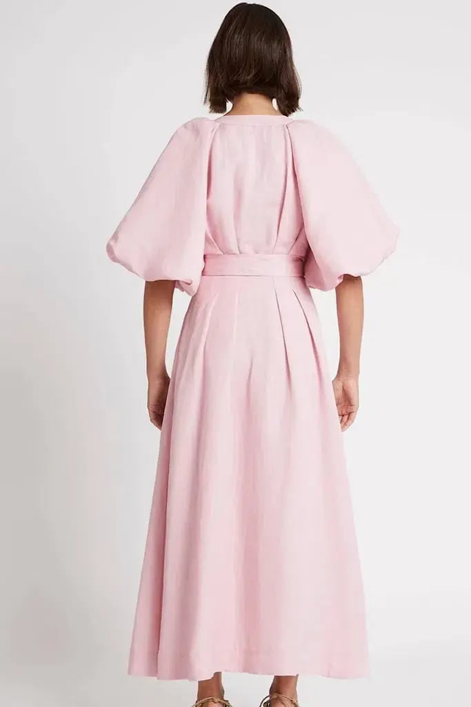 Aje Evermore Midi Dress Rose Pink Size 14 photo 3