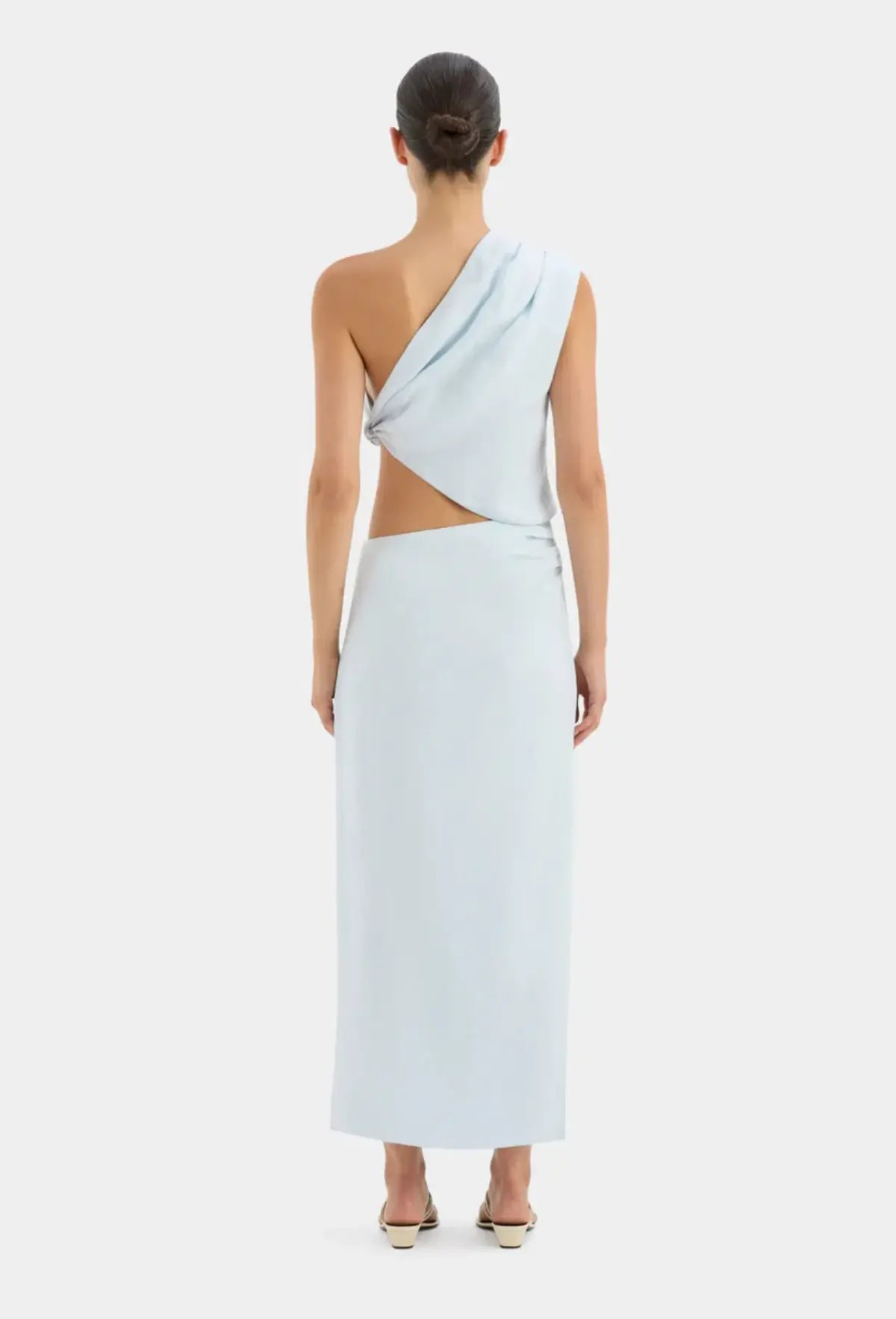 Sir The Label Iris Knot Top & Iris Skirt Set Blue Size 8 photo 2