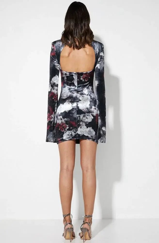 Mossman The Poison Arrow Mini Dress Floral Print Size 6 photo 2