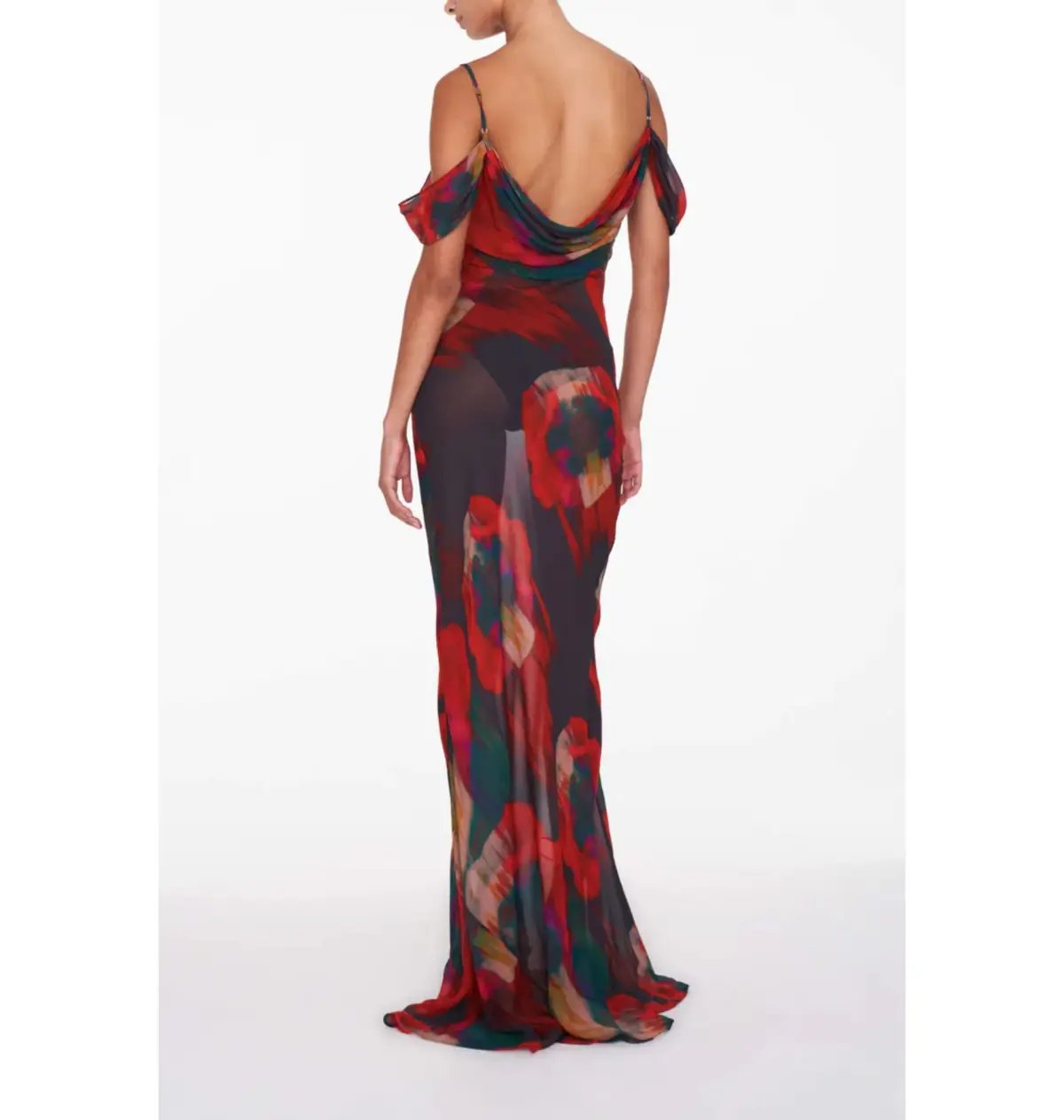Rat & Boa Adriana Dress in Abstract Floral Print Size Small / AU 8 photo 3