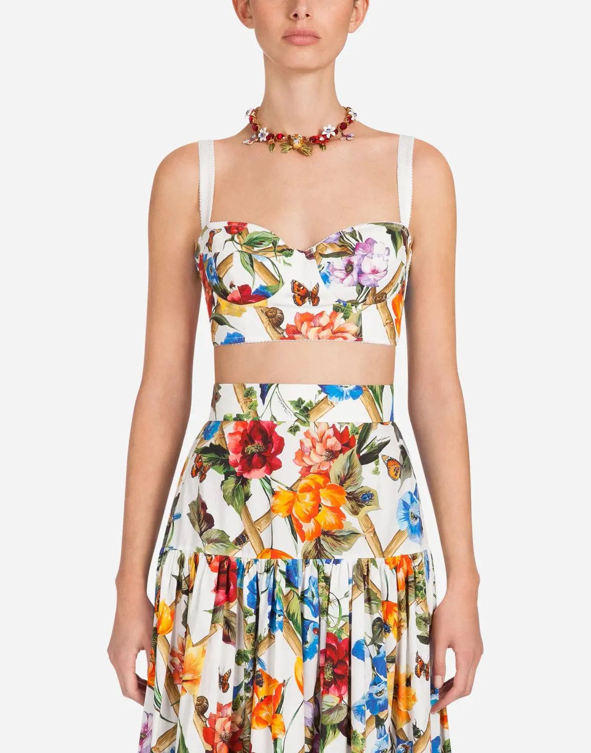 Dolce and Gabbana Bustier and Skirt Set Print Size 6 photo 4