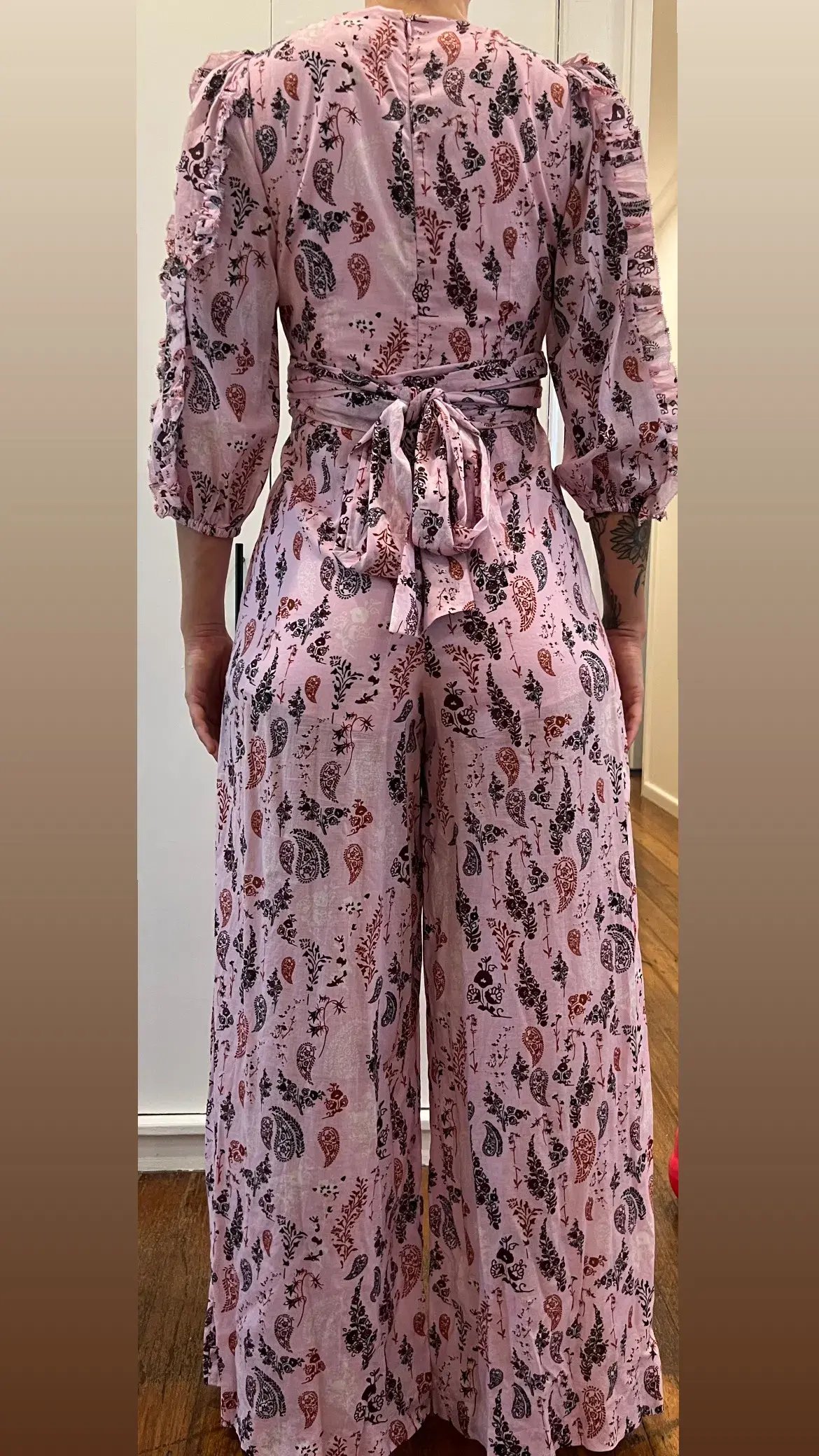 Joslin Jumpsuit Paisley Pink Size AU 10 photo 3