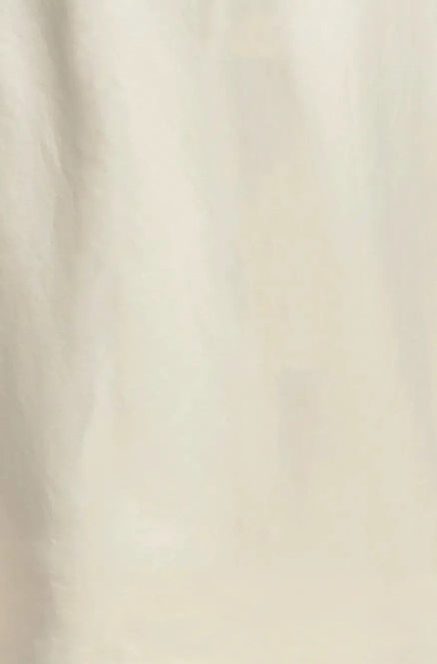 Ginia Indienne Silk Linen Midi Dress White Size 10 photo 5