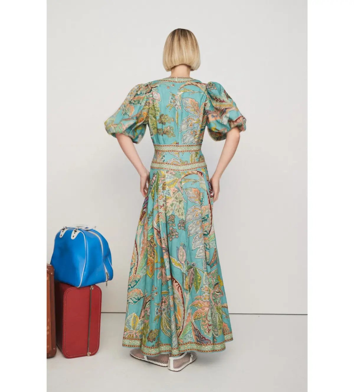 Alemais Franca Midi Dress Print Size AU 14 photo 3