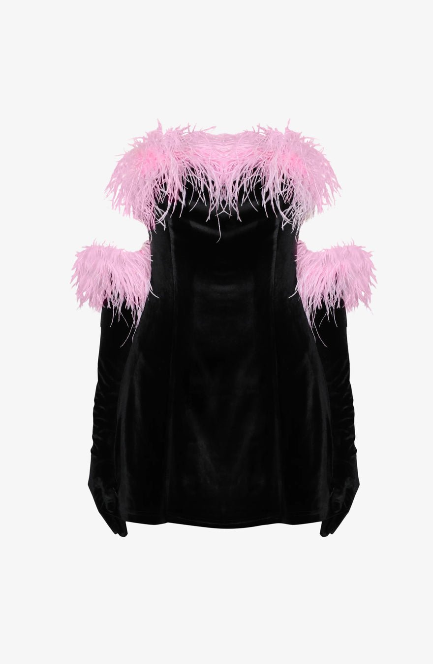 Miscreants Cupid Dress & Gloves In Pink photo 2