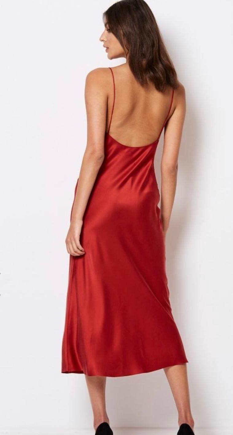 Bec & Bridge Girl Talk Slip Dress Red Size 8 / S photo 3