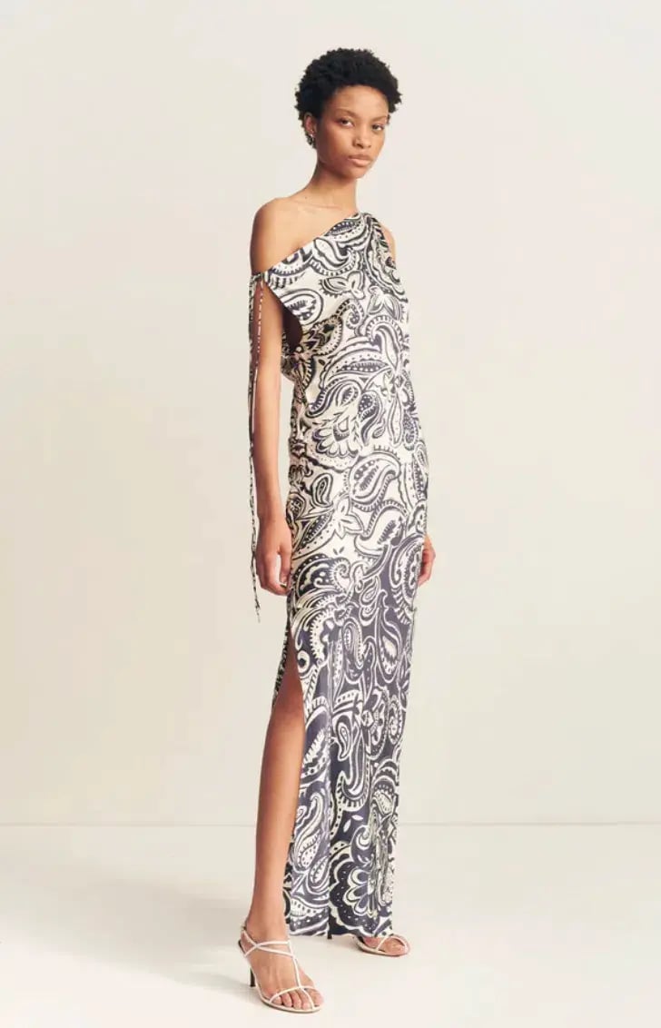 Shona Joy Anthea Silk Tie Maxi Dress Print Size 14 photo 3