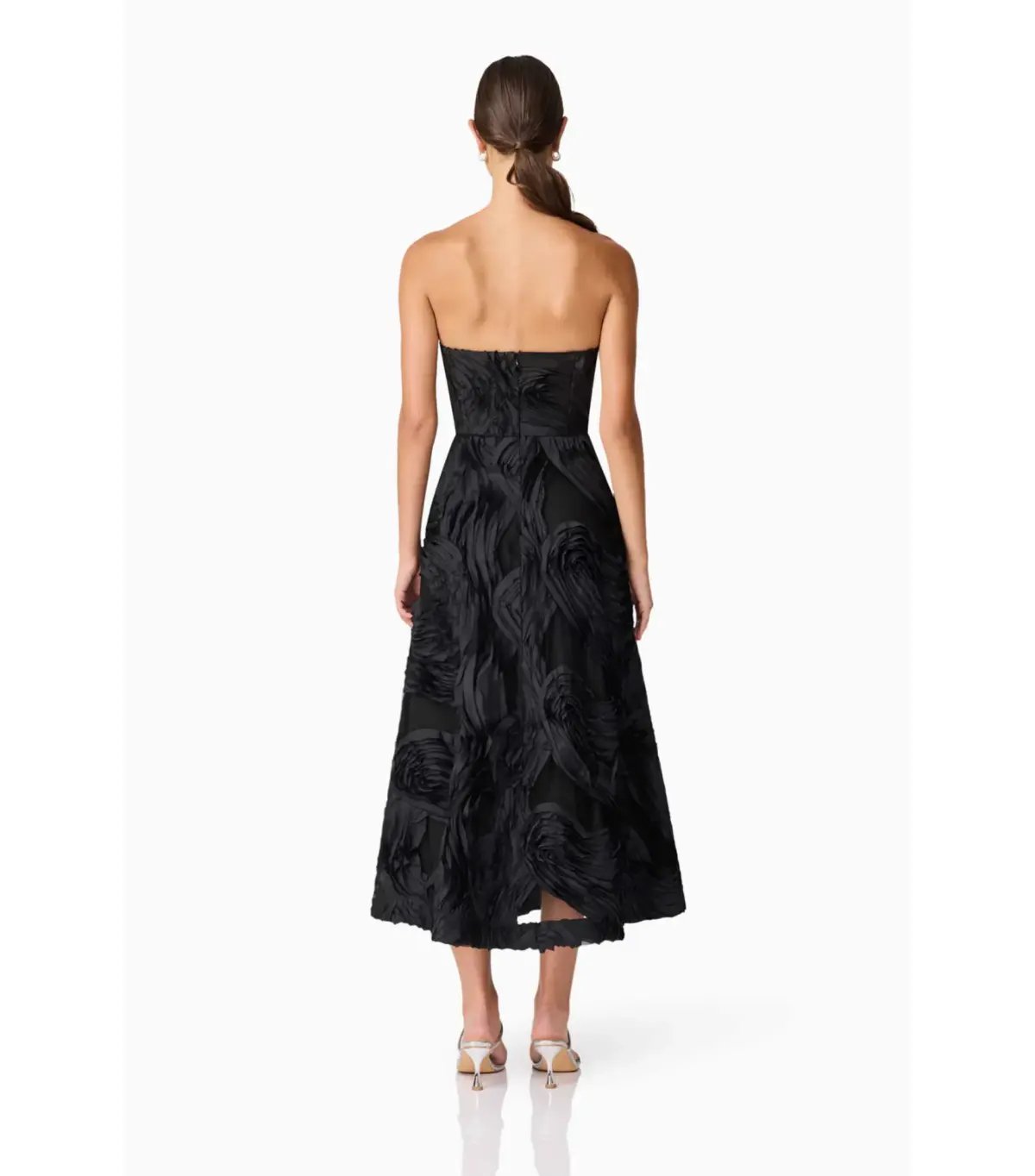 Elliatt Asher Sweetheat Midi Dress Black Size AU 12 photo 4