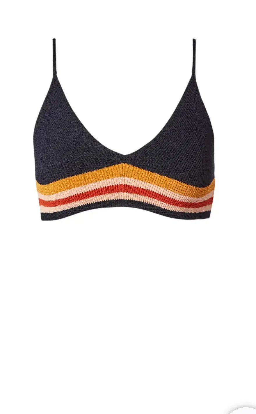 Scanlan Theodore Crepe Knit Stripe Bralette and Skirt Set Multi Size 4 photo 2