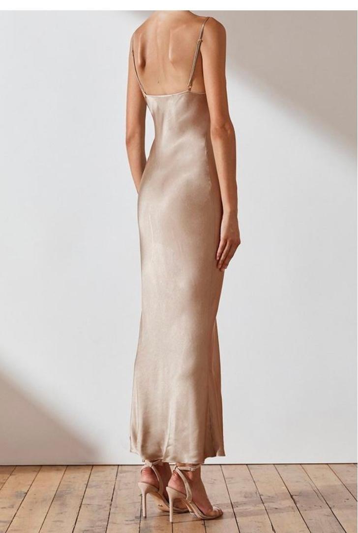 Shona Joy La Lune Bias Slip Dress Size 10 photo 3