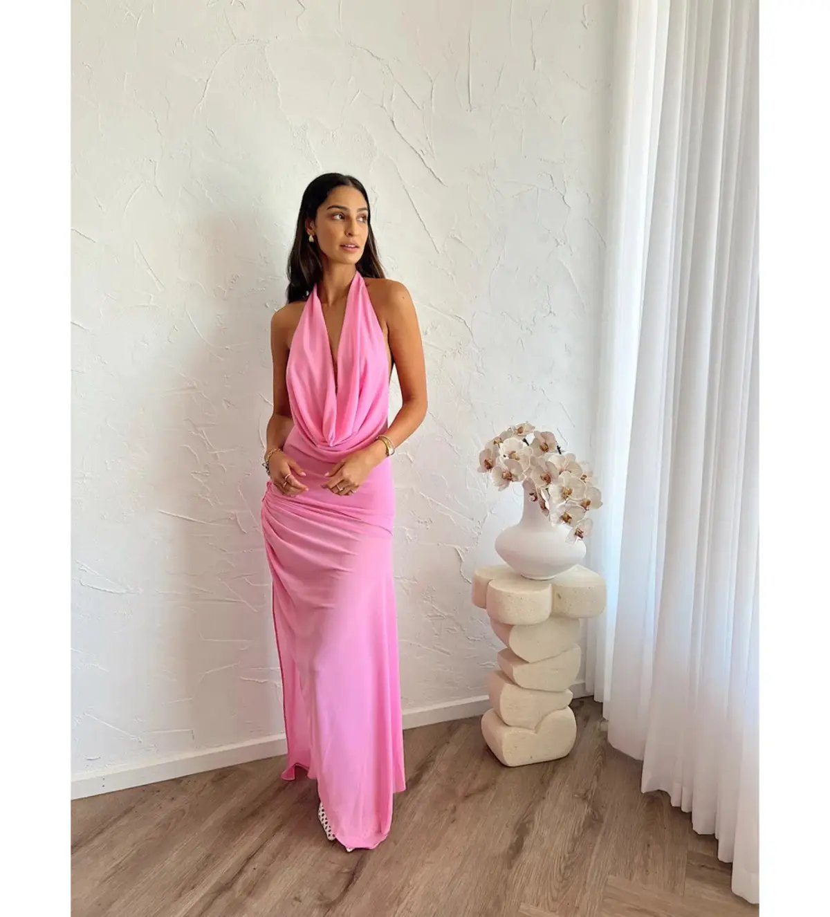 Natalie Rolt Anastasia Mini Dress Candy Pink Size 1 AU 8 photo 3