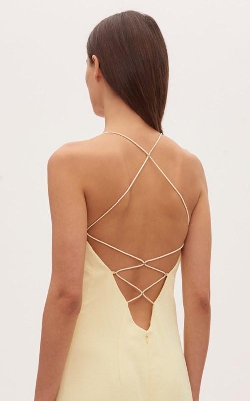 Dion Lee Whitewash Floating Coil Slip Dress photo 2