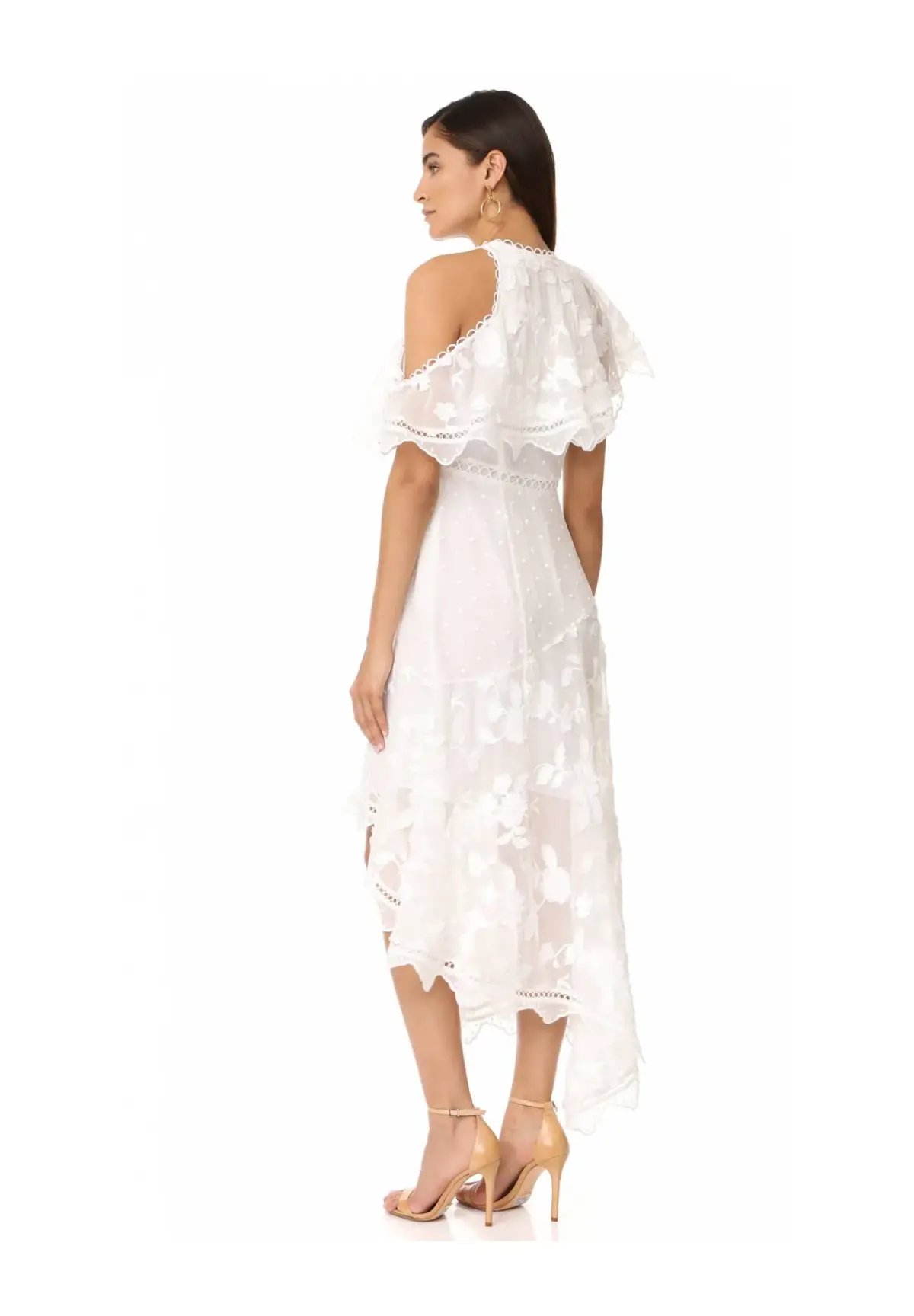 Zimmermann Mercer Bird Floating Dress Ivory Size 2 / Au 12 photo 3