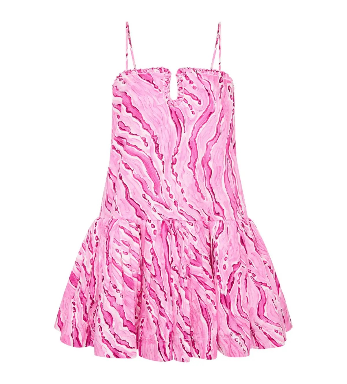 Aje Willow Sweetheart Mini Dress in Dappled Flame Size AU 10 photo 4