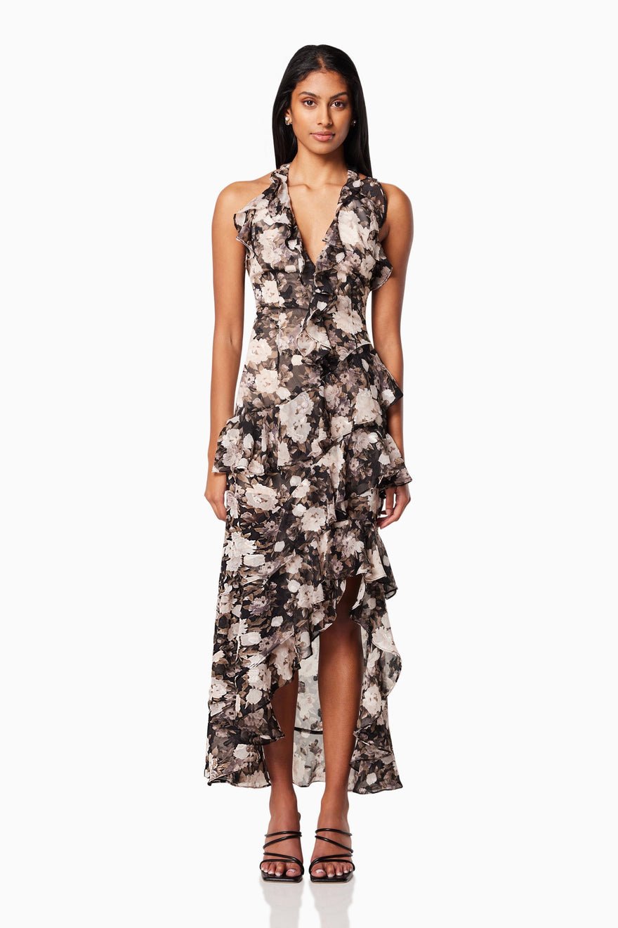 Elliatt Contribution Dress - Black White photo 3