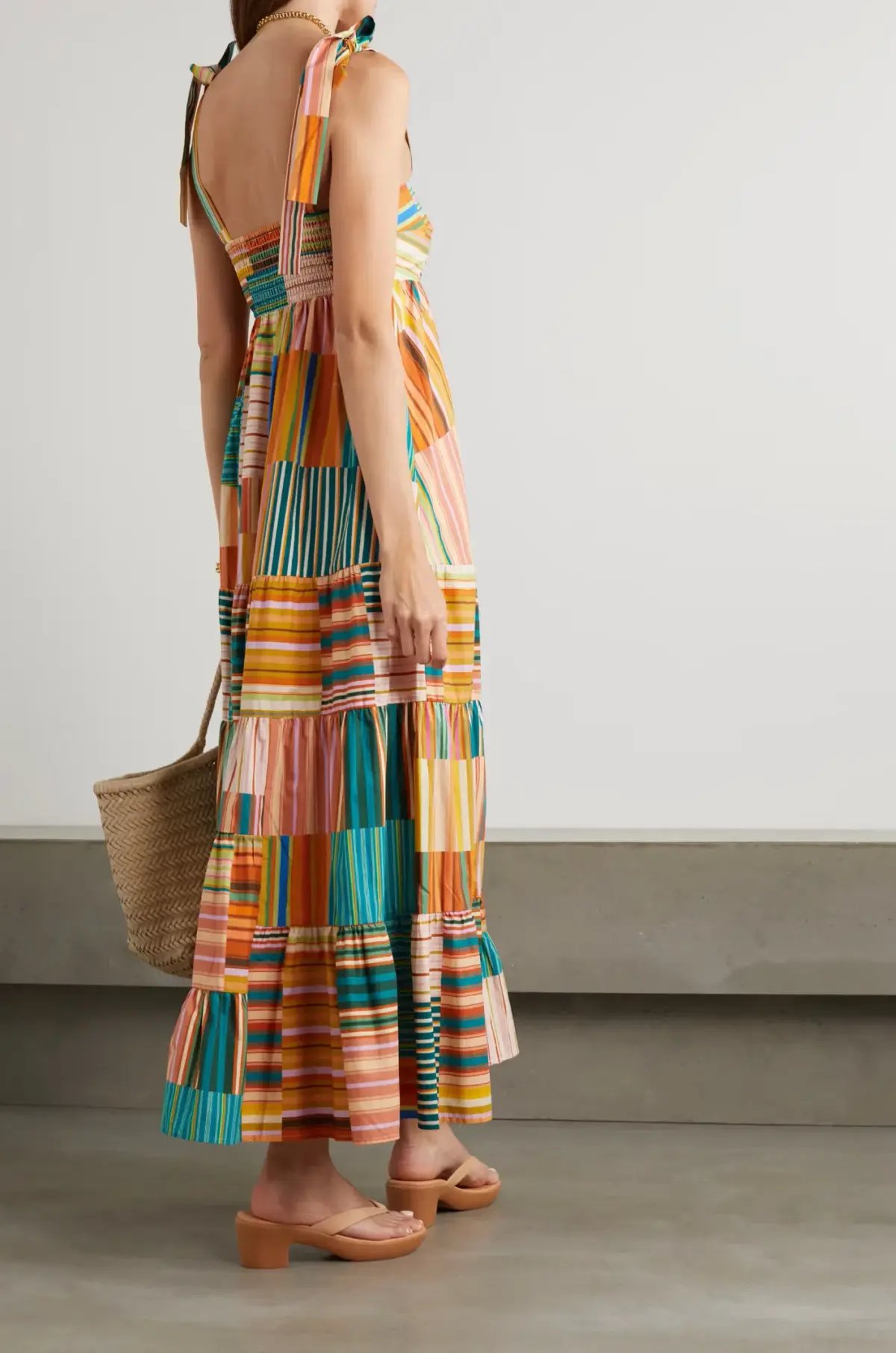 Alemais Sloane Tiered Midi Dress Multi Size 14 photo 2
