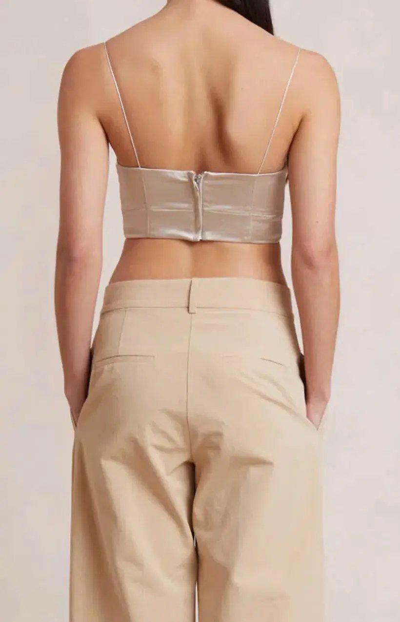 Bec & Bridge Heather Top Beige Size 6 photo 3
