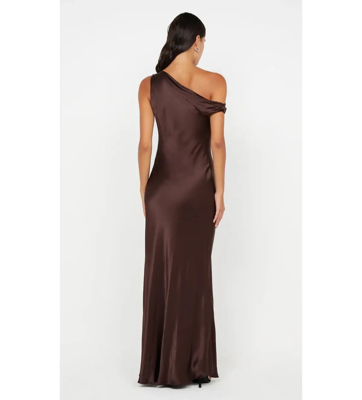 Bec & Bridge Sol Asym Maxi Dress Dark Chocolate Size AU 6 photo 4