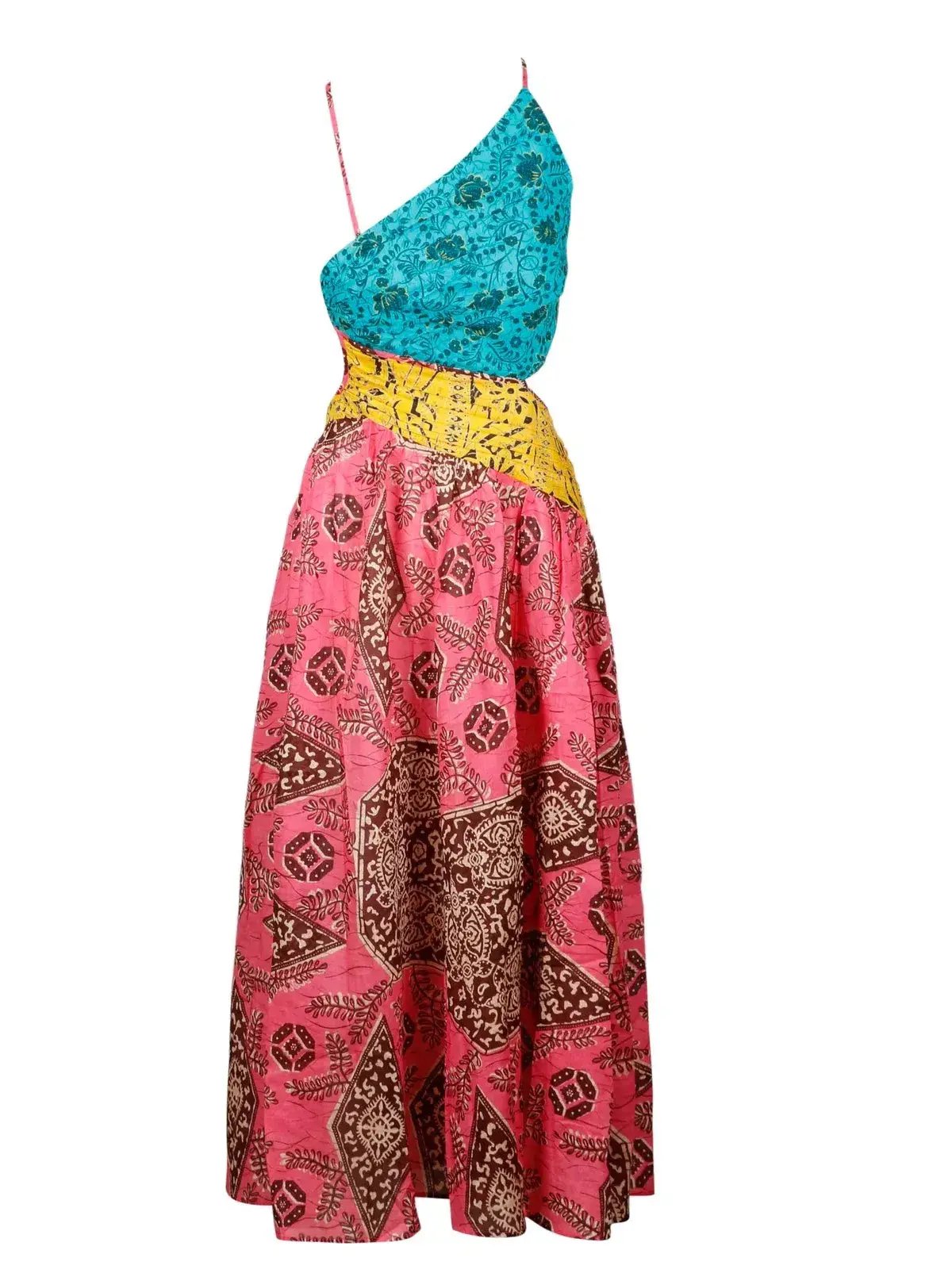 Zimmermann Lulu Asymmetric Ruched Dress Print Size 8 photo 4