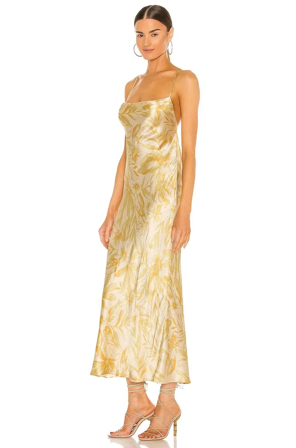 Bec & Bridge Tropical Punch Maxi Dress Yellow Floral Print Size 8 photo 2