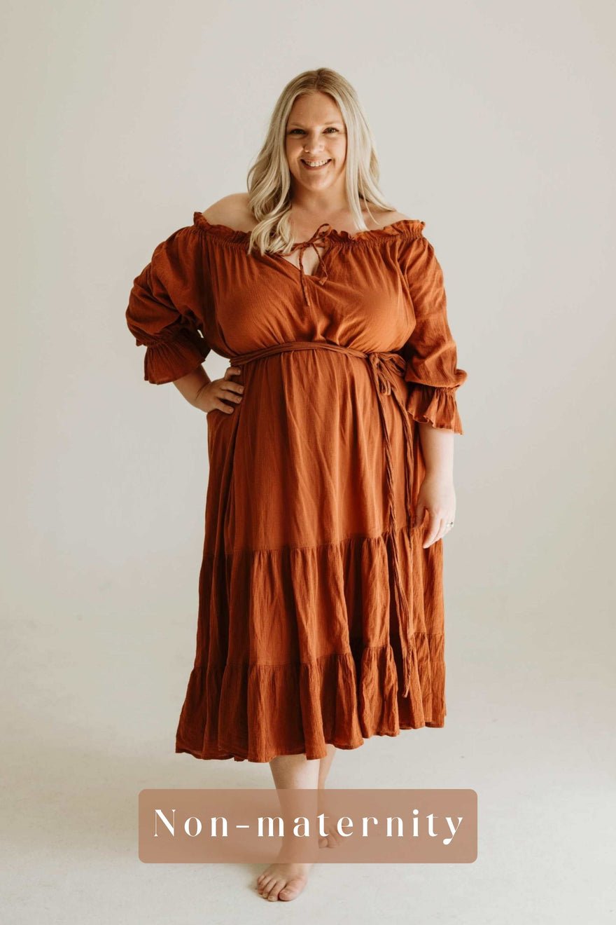 Hazel & Folk Emmaline Maxi Gown - Cinnamon photo 2
