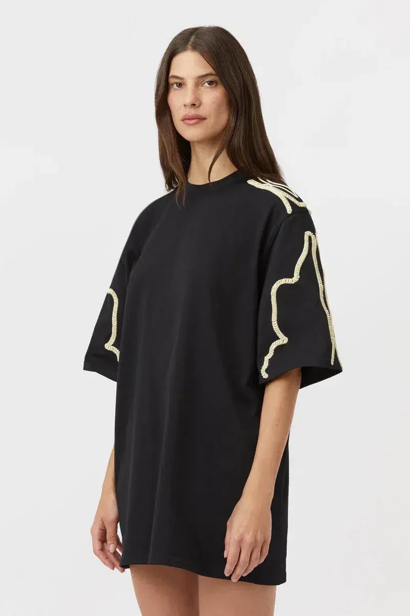 Camilla and Marc Lanza Tee Dress Black Size 8 photo 2