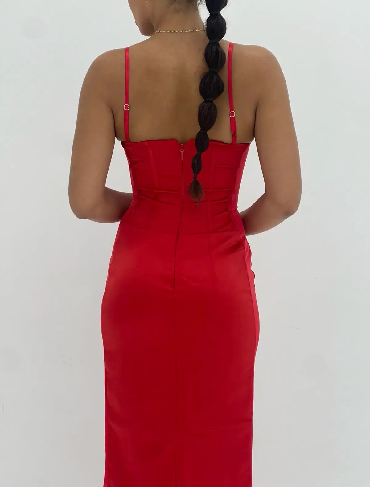 House of CB Shani Gown Red Size Small/Au 8 photo 4