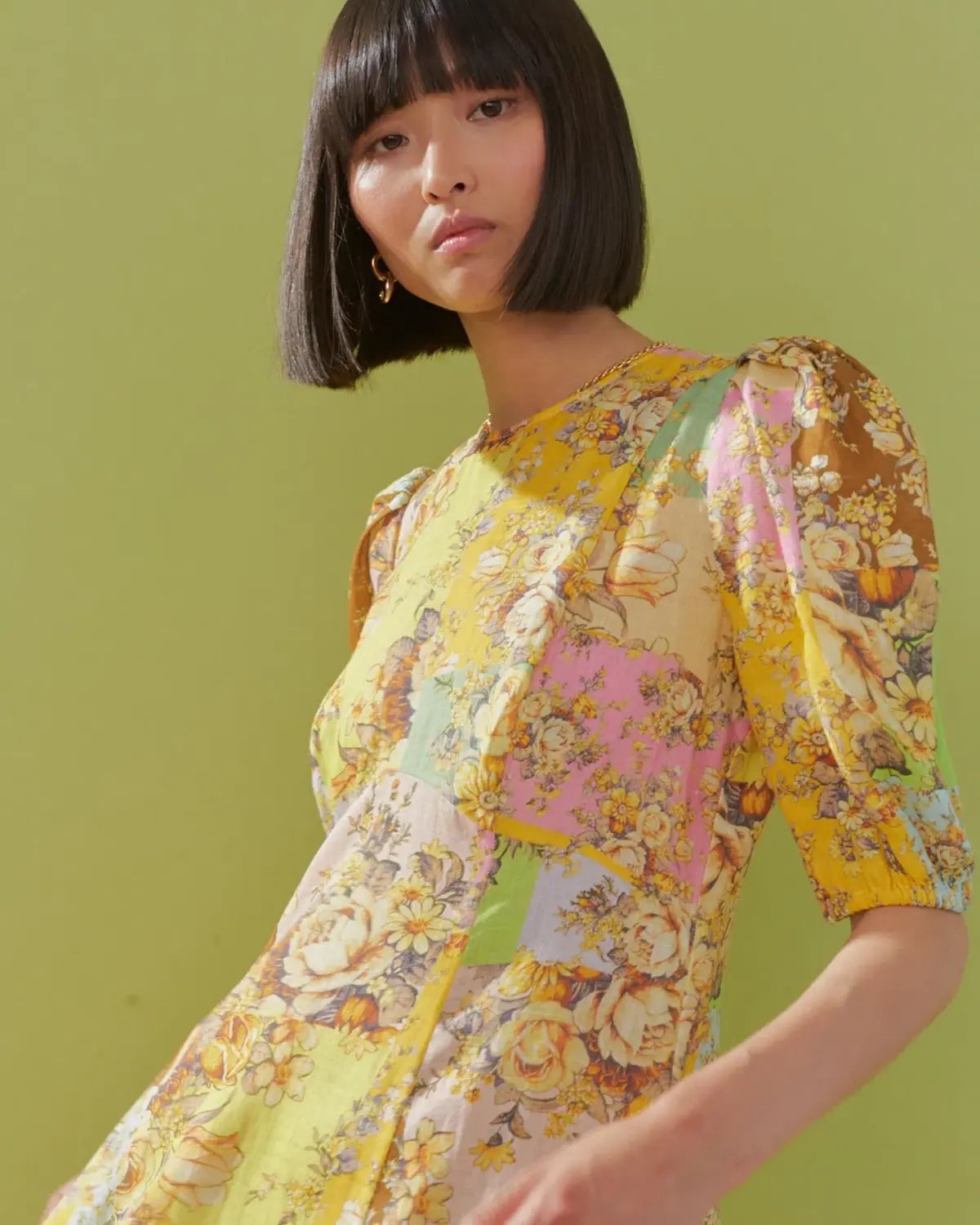 Alémais Matilde Midi Dress Floral Size 12 photo 2