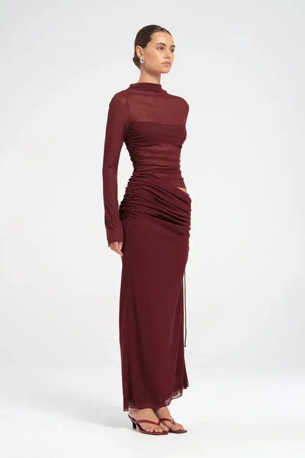Benni - Mable Maxi Dress - Plum - Size 6 photo 2