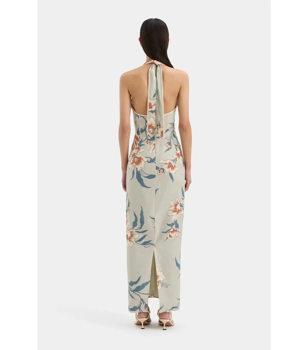 Sir the Label Roisin Halter Midi Dress in Bloom Floral Size 0 / AU 6 photo 2