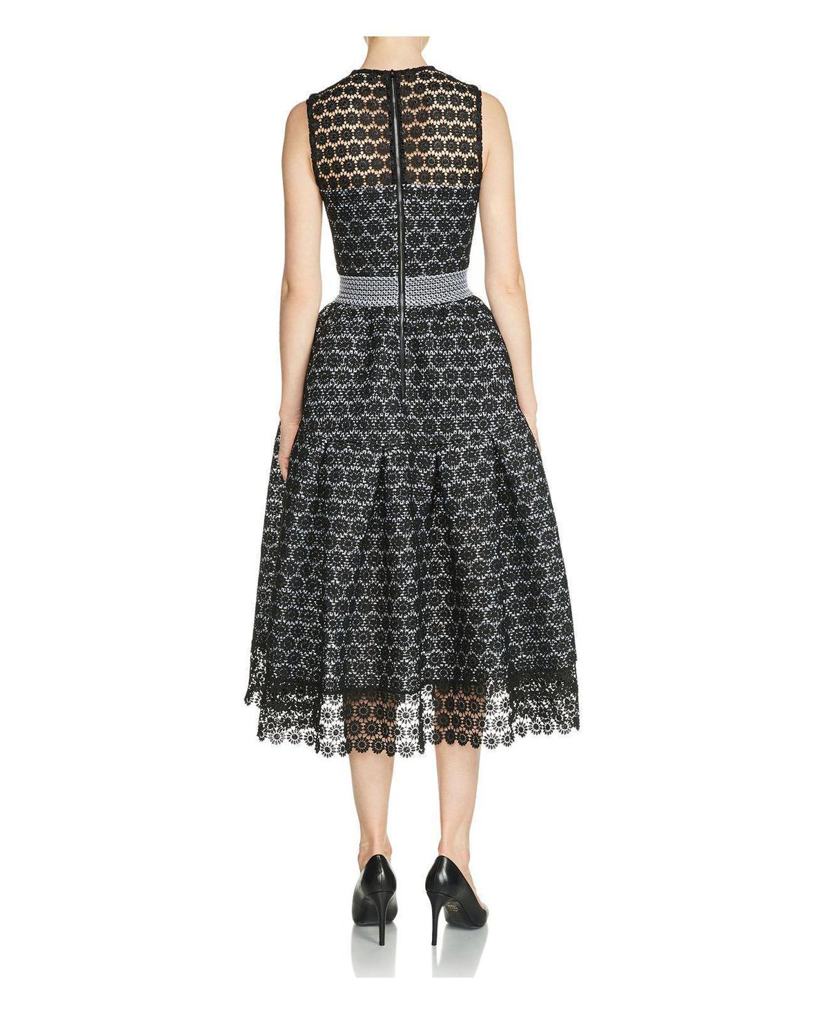 Maje Black Lace Ring Dress photo 4