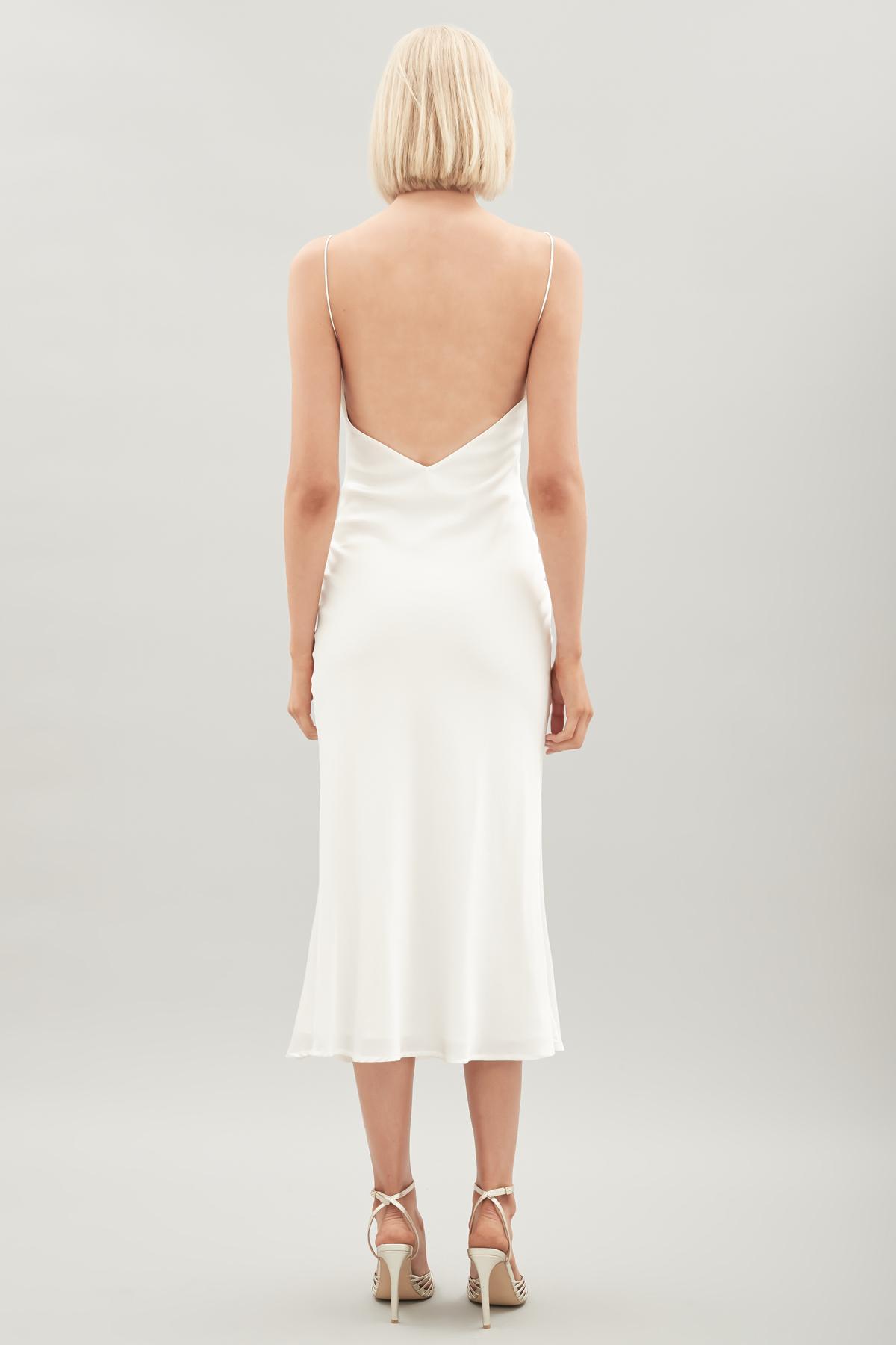 Hansen & Gretel Demi silk Dress Bone Cream 8 photo 2