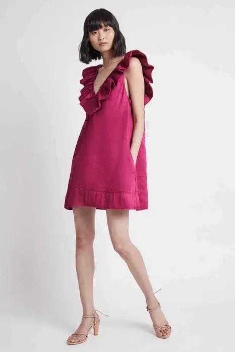 Backless Fuchsia Maxi Dress Size S photo 3