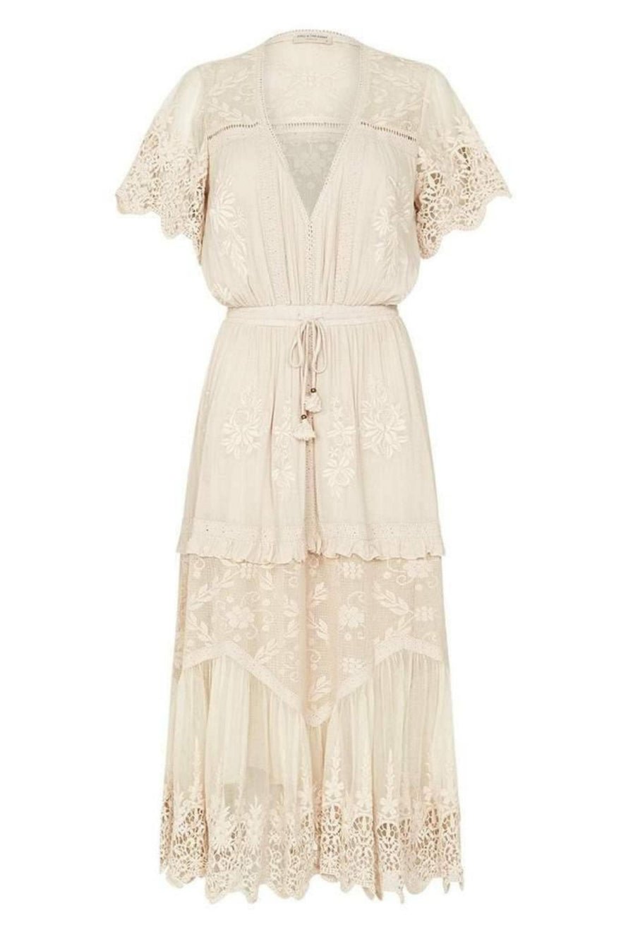 Spell Maggie Embroidered Midi Dress photo 2