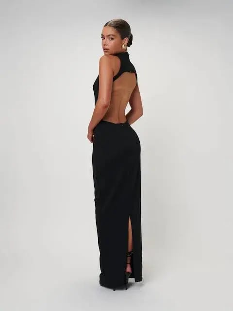 Effie Kats Ambre Gown Maxi Black Size AU 8 photo 2